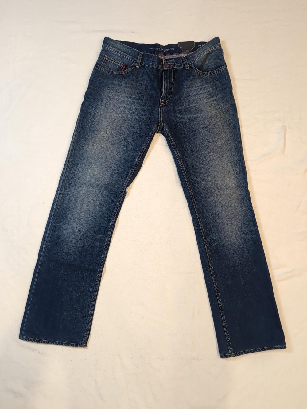 Tommy Hilfiger Mercer Straight Fit Jeans Men’s 34x34 Medium Wash Denim